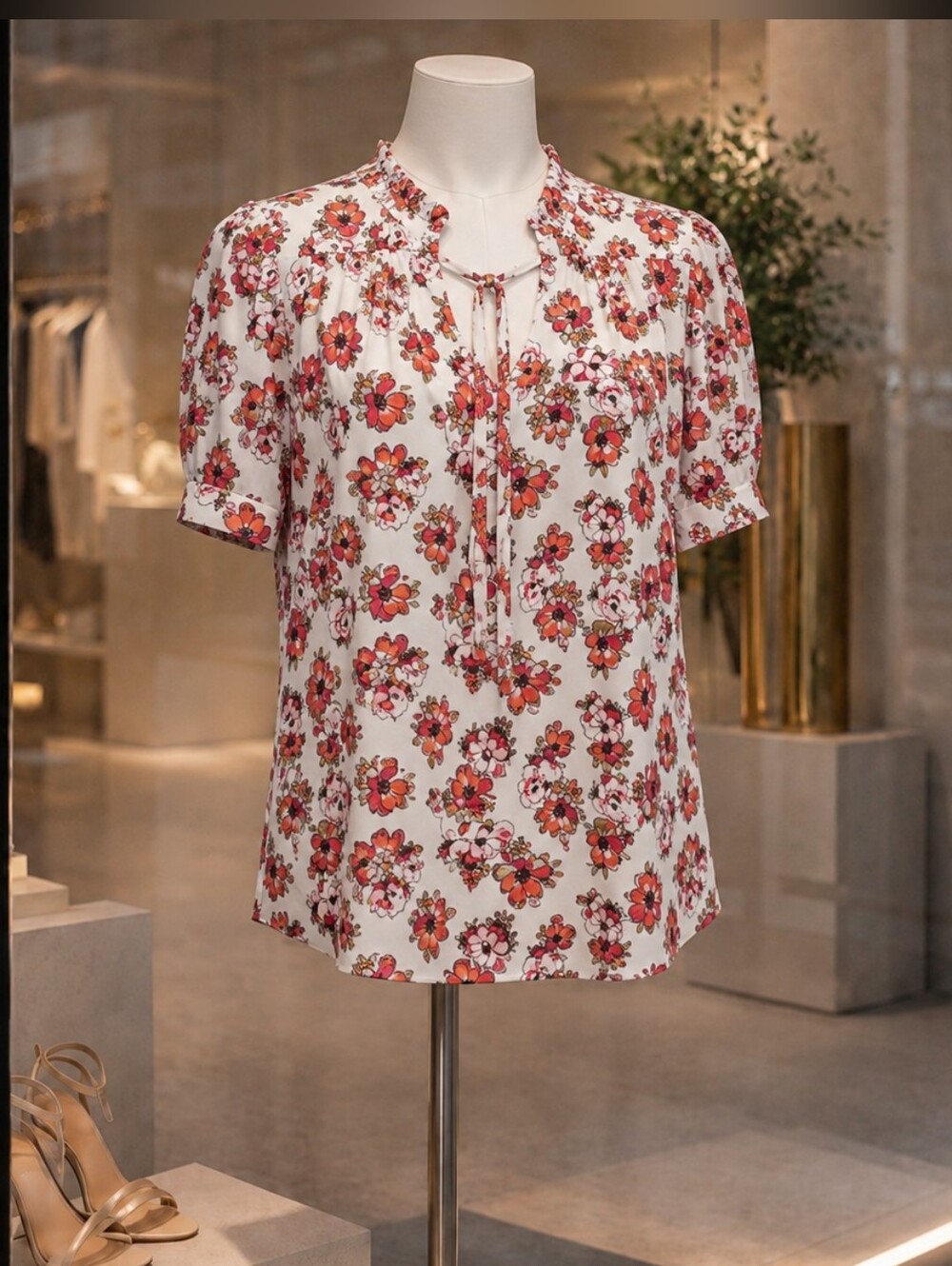 NWT Maison Jules Short Sleeve Top